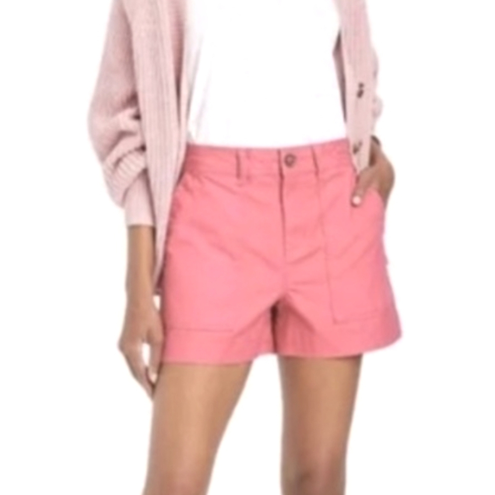 A new day Pink High-Rise Chino Shorts Flap Pockets Size 8
